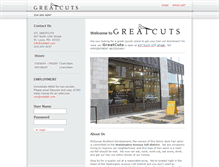 Tablet Screenshot of greatcuts.com